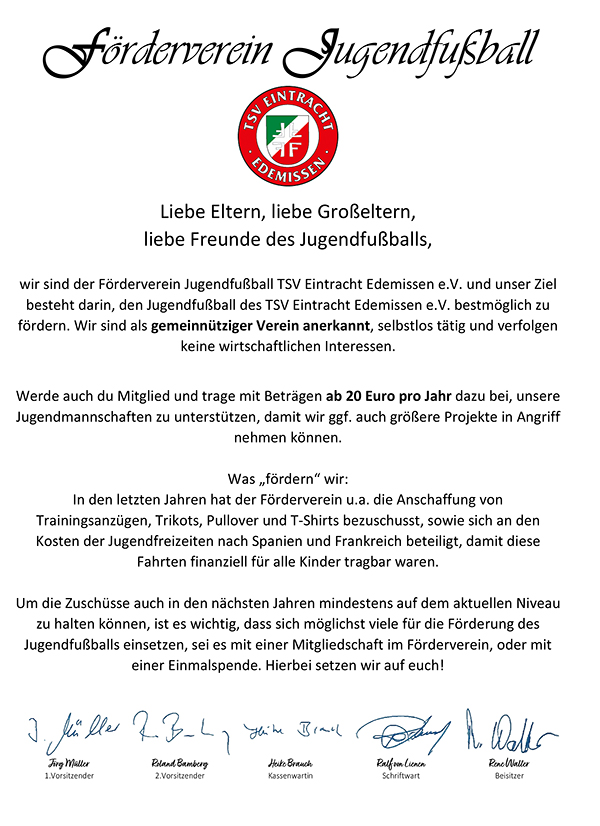 Förderverein Jugendfußball